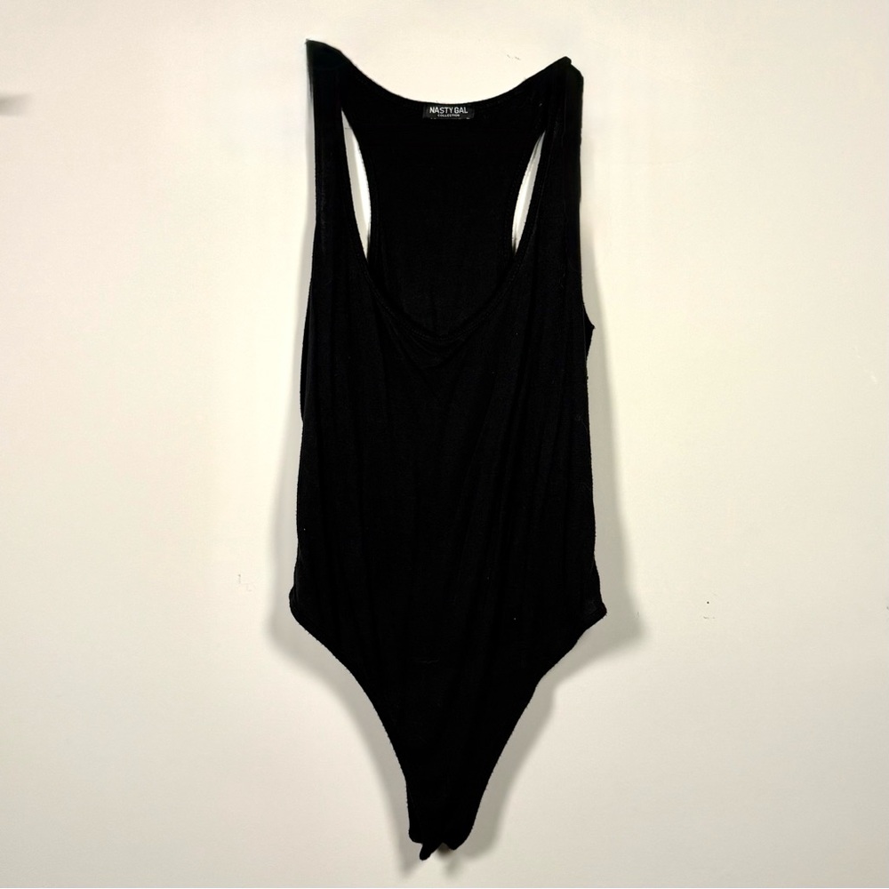 Nasty Gal Black Snap Detail Bodysuit